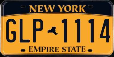 NY license plate GLP1114