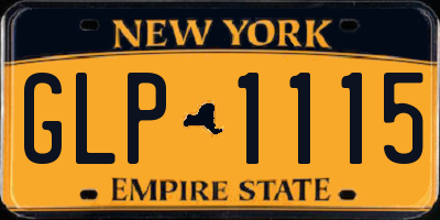 NY license plate GLP1115