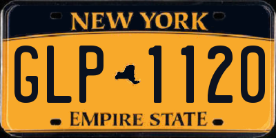 NY license plate GLP1120
