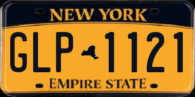 NY license plate GLP1121