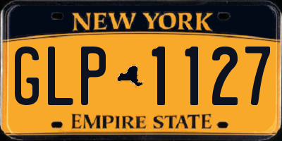 NY license plate GLP1127