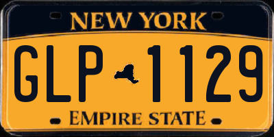 NY license plate GLP1129