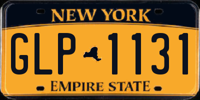 NY license plate GLP1131