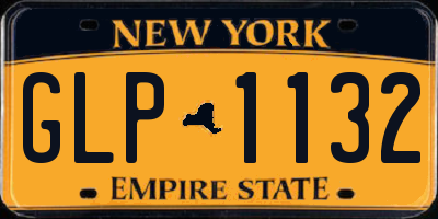 NY license plate GLP1132