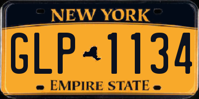 NY license plate GLP1134