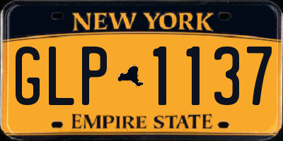 NY license plate GLP1137