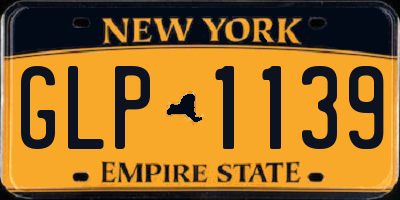 NY license plate GLP1139