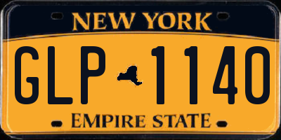 NY license plate GLP1140
