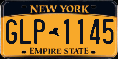 NY license plate GLP1145