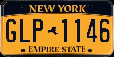 NY license plate GLP1146