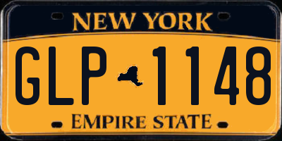 NY license plate GLP1148