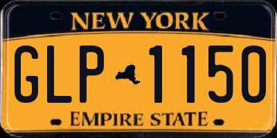 NY license plate GLP1150