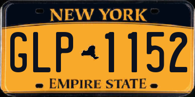 NY license plate GLP1152