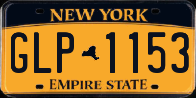 NY license plate GLP1153