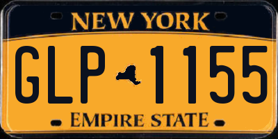 NY license plate GLP1155