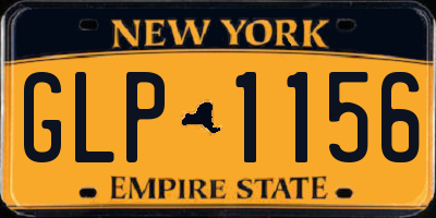 NY license plate GLP1156