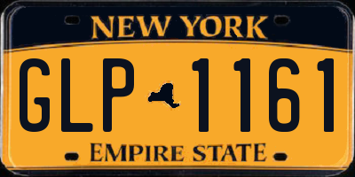 NY license plate GLP1161