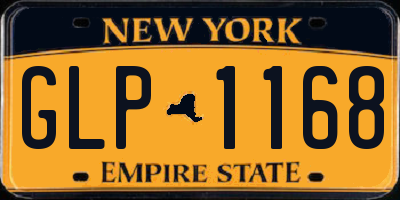 NY license plate GLP1168