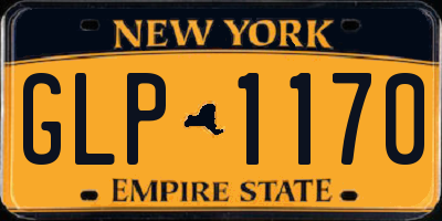 NY license plate GLP1170