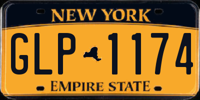 NY license plate GLP1174