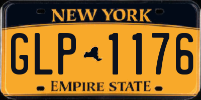 NY license plate GLP1176
