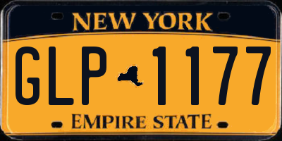 NY license plate GLP1177