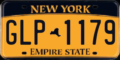 NY license plate GLP1179