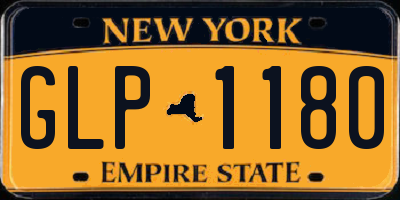 NY license plate GLP1180