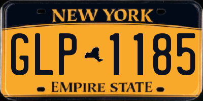 NY license plate GLP1185