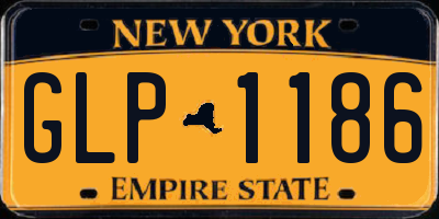 NY license plate GLP1186