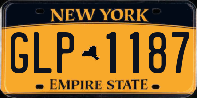 NY license plate GLP1187
