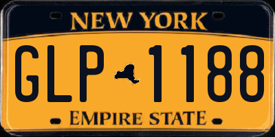 NY license plate GLP1188