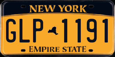 NY license plate GLP1191