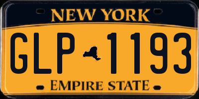 NY license plate GLP1193