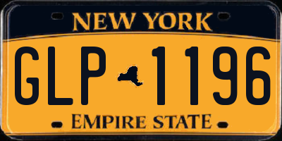 NY license plate GLP1196