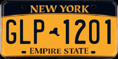 NY license plate GLP1201