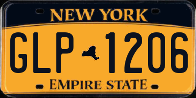 NY license plate GLP1206
