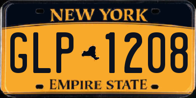 NY license plate GLP1208
