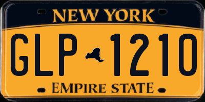 NY license plate GLP1210