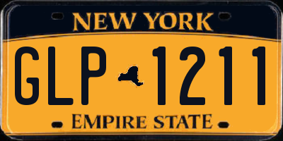 NY license plate GLP1211