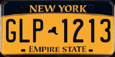 NY license plate GLP1213