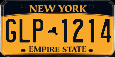 NY license plate GLP1214