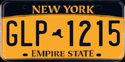NY license plate GLP1215
