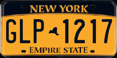 NY license plate GLP1217