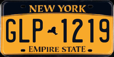 NY license plate GLP1219