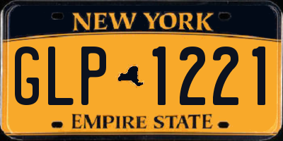 NY license plate GLP1221
