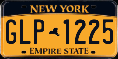NY license plate GLP1225