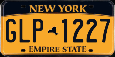 NY license plate GLP1227