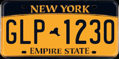NY license plate GLP1230