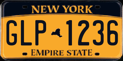 NY license plate GLP1236